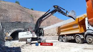 2 HİDROMEK 310 LC EKSKAVATÖR HAFRİYAT YÜKLEME  HIDROMEK 310 LC EXCAVATOR EARTHMOVING LOADING [upl. by Ttebroc]