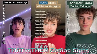 THAT vs THEM Zodiac Signs TikTok Videos 2024 That vs Them Zodiac Signs Compilations [upl. by Eurd]