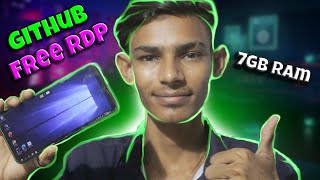 How to create Free RDP in GitHub 2021  Free creat Windows RDP in mobile 7GB ram [upl. by Emil]