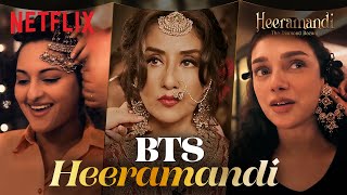 BTS With the Cast of Heeramandi 💎 Ft Manisha Koirala Sonakshi Sinha Aditi Rao Hydari amp More [upl. by Beilul]