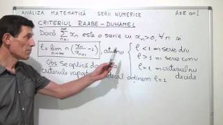 Analiza matematica  Anul I facultate  Serii numerice  criterii de convergenta  partea 3 [upl. by Hafital]