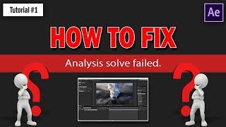 Analysis Solve Failed FIXED  Adobe After Effects CC  2018  Easiest Way [upl. by Lambertson]