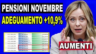 URGENTE Aumento pensioni  adeguamento del 109 previsto dal governo  Scoprite tutto 1910 [upl. by Kano]