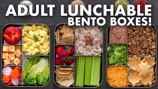 Bento Box Lunch Ideas for Work amp School – Adult LUNCHABLES [upl. by Atahs]