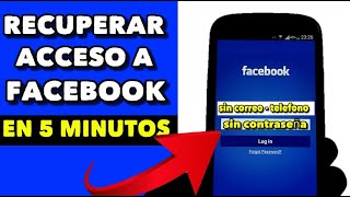 CÓMO RECUPERAR MI CUENTA DE FACEBOOK 2024  SIN CONTRASEÑA CORREOEMAIL TELÉFONO NI FORMULARIO [upl. by Aicinat]