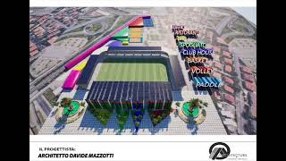 Proposta Nuovo Orogel Stadium Dino Manuzzi a Cesena by Davide Mazzotti Architetto di Rimini [upl. by Aicilec]