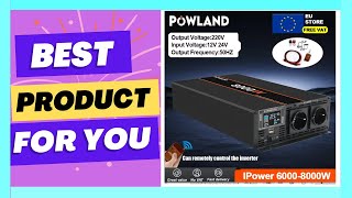 POWLAND Pure Sine Wave Inverter DC 12V 24V To AC [upl. by Anyar238]