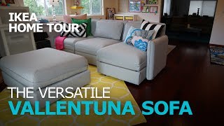 Smart and Durable VALLENTUNA Sectional Sofa  IKEA Home Tour [upl. by Boff]