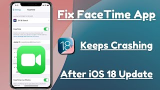 How to Fix Facetime Not Working on iPhone  iOS 18 [upl. by Idelle]