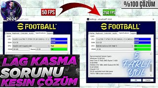 eFootball 2024 LAGDÜŞÜK FPS VE KASMA SORUNU ÇÖZÜMÜ efootball2024 futbol [upl. by Suehtomit482]