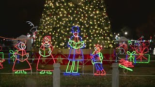 Families celebrate tradition at Lights at Heritage Park [upl. by Aiduan]