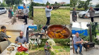 HAKANI ÇİLESİ😱ODUN ATEŞİNDE🥘SALÇALI SULU KÖFTE✅KÖY YEMEKLERİköfte köftetarifleri [upl. by Lienhard646]