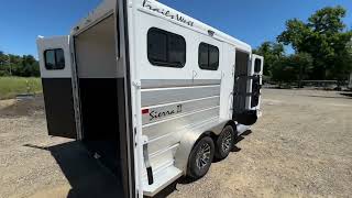 2024 Trails West Sierra Bumper Pull 2 Horse Trailer [upl. by Koziel]