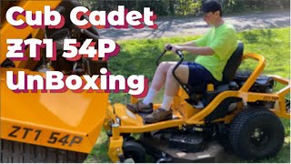 UnBoxing the Cub Cadet ZT1 54P Zero Turn Mower 2023  Assembly from Crate [upl. by Caasi]