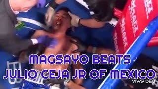 BOXING FIGHTS of MARK MAGSAYO 🇵🇭 VS JULIO CEJA JR of Mexico 🤛🥊🤛boxing boxer [upl. by Nehgam99]