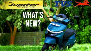 New TVS Jupiter 110 Walkaround Review  Better Than Activa [upl. by Ynatsyd]