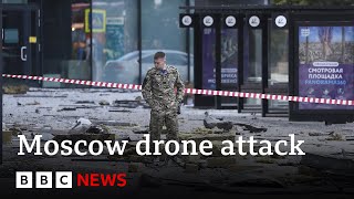 Russia accuses Ukraine of Moscow drone attack – BBC News [upl. by Batchelor]