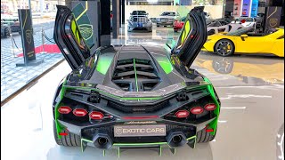 INSANE SUPERCAR SHOWROOM  Lamborghini SIAN Bugatti DIVO McLaren SENNA  EXOTIC CARS DUBAI [upl. by Phaih]