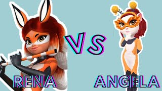 My Talking Angela Vs Rena renarouge [upl. by Cordey]