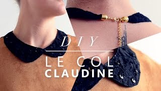 JOUR 18  COMMENT COUDRE UN COL CLAUDINE  TUTO COUTURE FACILE [upl. by Aniras]