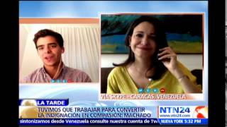 Conmovedor mensaje en NTN24 del hijo de María Corina Machado a la opositora este Día de la Madre [upl. by Lore745]