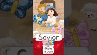 SAVIOR JESUS IS BORN · BIBLE STORIES FOR CHILDREN KIDS · ANIMATED CARTOON JESUS shorts [upl. by Zzaj]