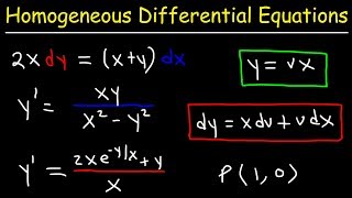 Homogeneous Differential Equations [upl. by Susie]