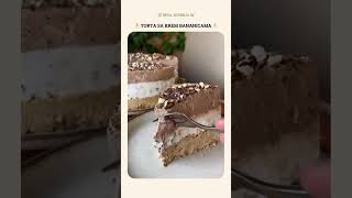 TORTA SA KREM BANANICAMA ✨ food cake recipe [upl. by Feodore]