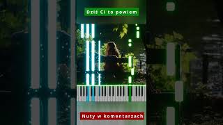 Exaited  Dziś Ci to powiem 🎹 Piano Tutorial 🔥 Nuty shorts [upl. by Eniamrej367]