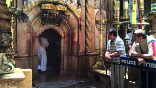 Coptic Church Ceremony at the Church of the Holy Sepulchre Jerusalem Palestine 02072012 [upl. by Ettezzus]