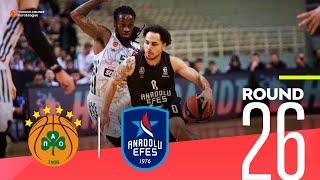 Efes escapes from Athens with a slim victory  Round 26 Highlights  Turkish Airlines EuroLeague [upl. by Alisun]