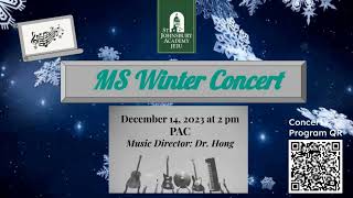 SJA Jeju 2023 Middle School Winter Concert [upl. by Assillem]