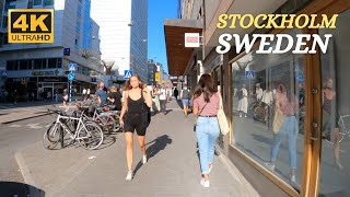 Stockholm  City Center  4K  Sweden  Walking Tour [upl. by Ateekahs]