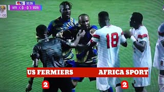 LIGUE 2 16è JOURNÉE  RÉSUMÉ US FERMIERS VS AFRICA SPORT 22 [upl. by Haizek897]