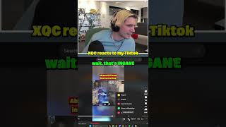 XQC reacts to my VIRAL clip [upl. by Mossman779]