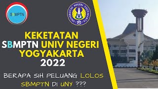 KEKETATAN PRODI SBMPTN UNIVERSITAS NEGERI YOGYAKARTA UNY TAHUN 2022 [upl. by Neelhsa]