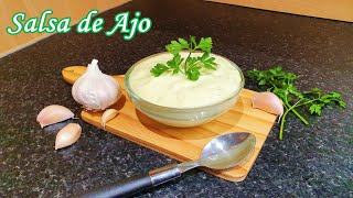 Como hacer SALSA DE AJO  Estilo venezolano ❤👩🏽‍🍳 [upl. by Robbie]