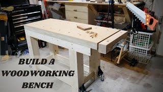 How to Build a Woodworking Bench w FREE PLANS  TheTranq [upl. by Yelsehc]