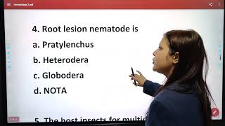 MCQ ON PLANT NEMATOLOGY [upl. by Arehs]