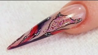 Dessin sur Ongle en Gel UV Tutoriel par Naio Nails [upl. by Kopans]