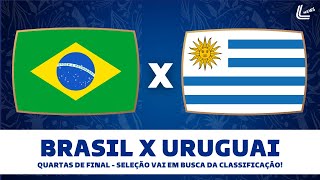 BRASIL X URUGUAI TRANSMISSÃO AO VIVO  SELEÇÃO VAI EM BUSCA DA CLASSIFICAÇÃO PRÉ JOGO AO VIVO [upl. by Aracat]