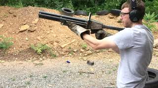 7 barrel pipe shotgun live fire test [upl. by Ancelin]