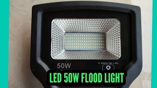 LED 50W FLOOD LIGHT HINDI REVIEW [upl. by Casper]