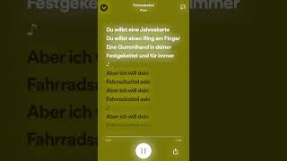 fahrradsattel sped uplyrics [upl. by Macintosh481]