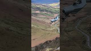 A400 Screaming LowLevel Through the Mach Loop aviation photography Machloop royalairforce [upl. by Neelyaj]