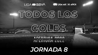 Todos Los Goles  Jornada 8  LIGA BBVA MX  Apertura 2022 [upl. by Merwyn]