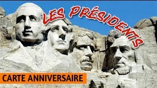 Les présidents joyeux anniversaire humour carte anniversaire animée [upl. by Eceer805]