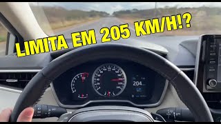 TOP SPEED COROLLA 2020 177CV  LIMITA EM QUAL VELOCIDADE [upl. by Nivag151]