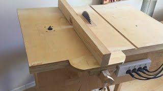 Building 4 in 1 Workshop Homemade table saw router table disc sander jigsaw table [upl. by Otrebmal]