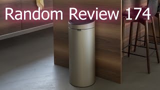 Brabantia Touch Bin Flat Top  Random Review 174 [upl. by Eliga]